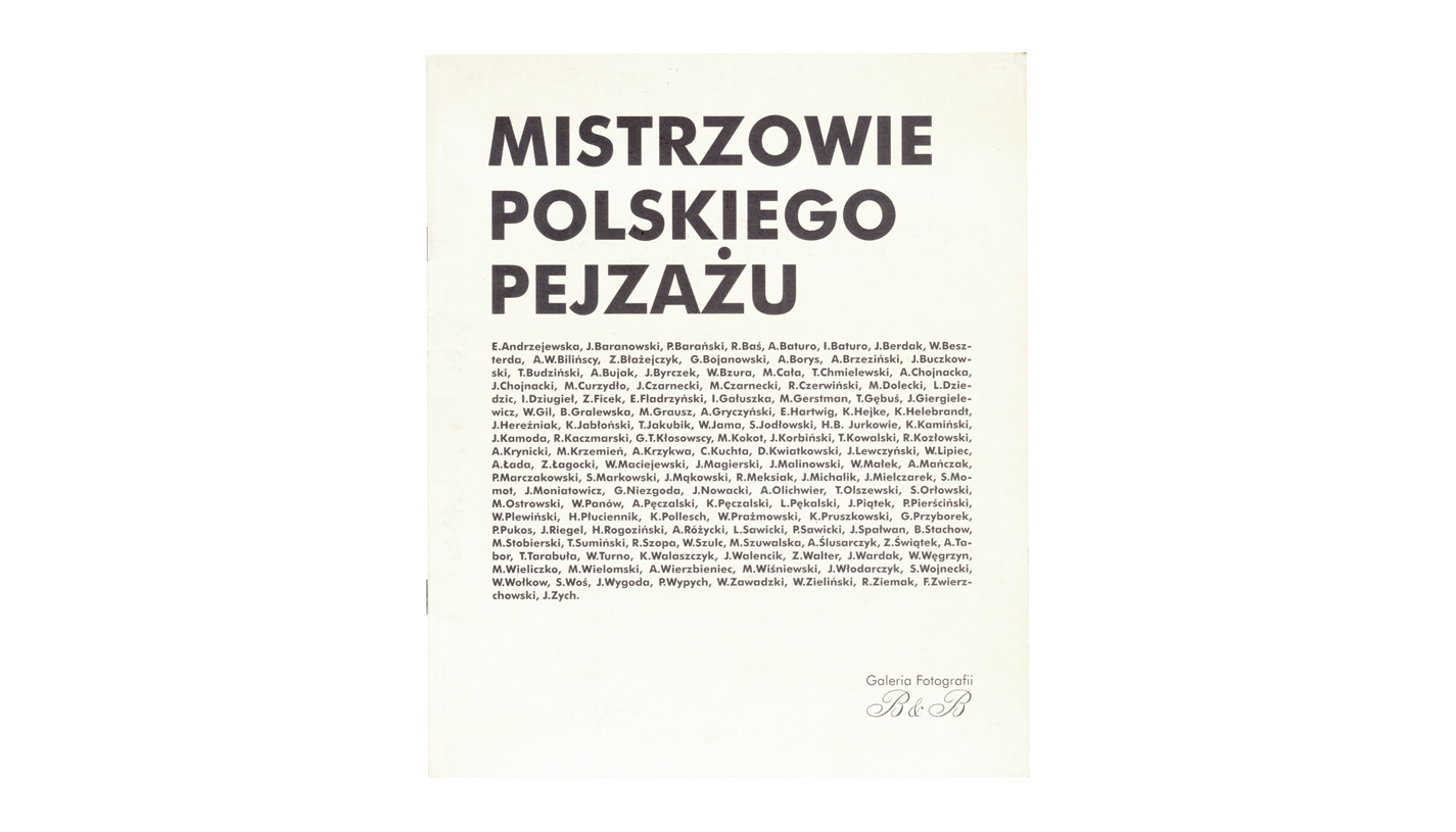Mistrzowie Polskiego Pejzażu - katalog wystawy fotografii Galeria Fotografii B&B 2003