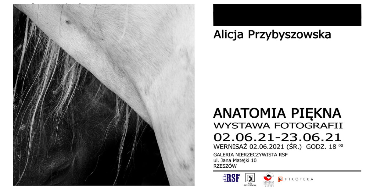 Alicja Przybyszowska - Anatomia piękna - wystawa fotografii Galeria Nierzeczywista Rzeszów