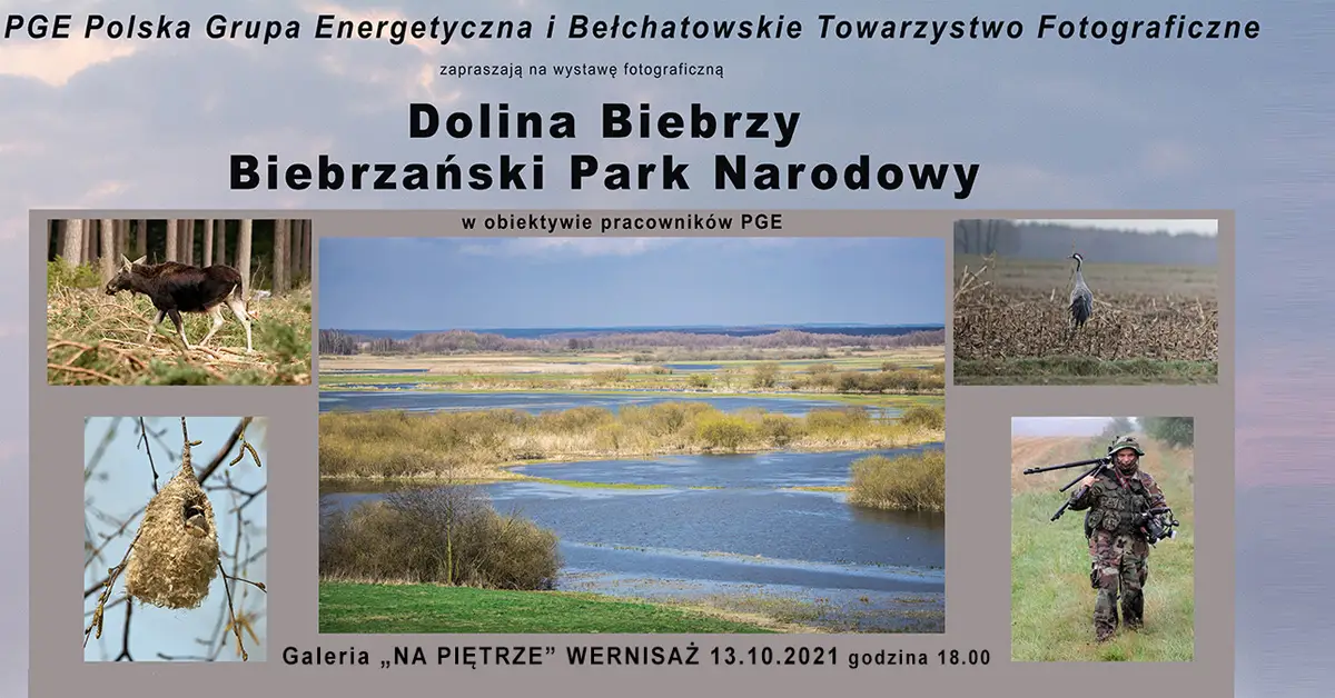Dolina Biebrzy. Biebrzański Park Narodowy - wystawa fotografii Galeria Na Piętrze Bełchatów