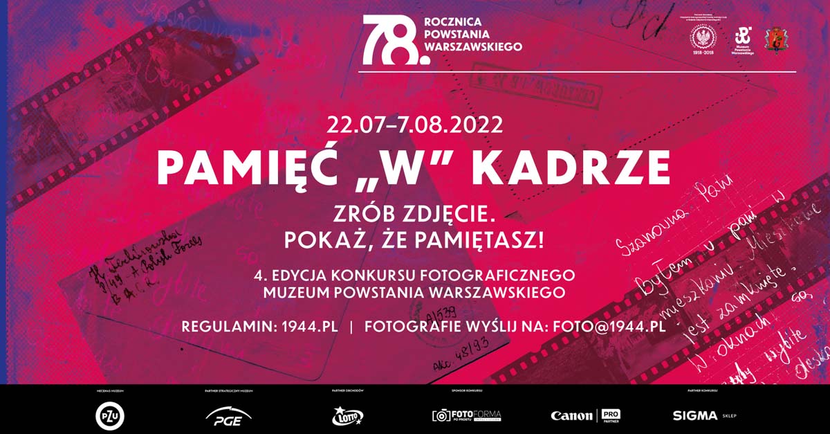 Wyniki czwartej edycji konkursu fotograficznego "Pamięć »W« kadrze" Muzeum Powstania Warszawskiego