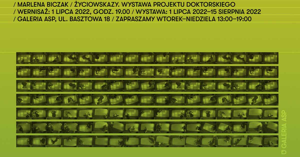 Marlena Biczak - Życiowskazy - wystawa fotografii Galeria ASP Kraków