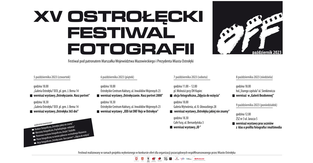 XV Ostrołęcki Festiwal Fotografii - OFF 2023 - wystawa fotografii - Ostrołęka