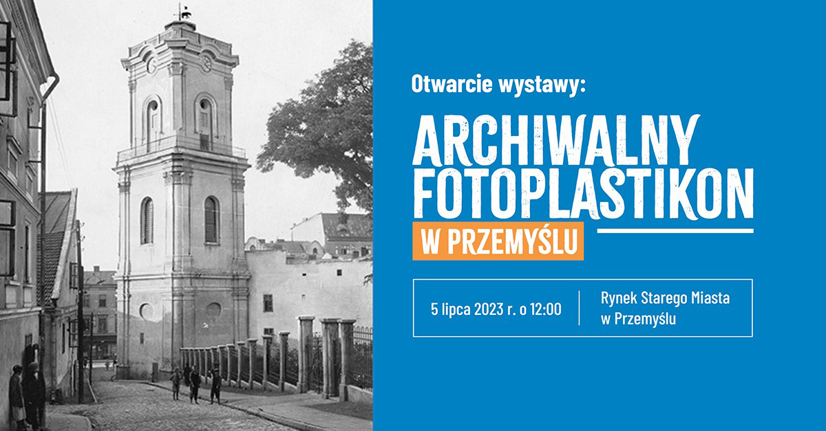 Archiwalny Fotoplastikon w Przemyślu - wystawa fotografii Stary Rynek Przemyśl