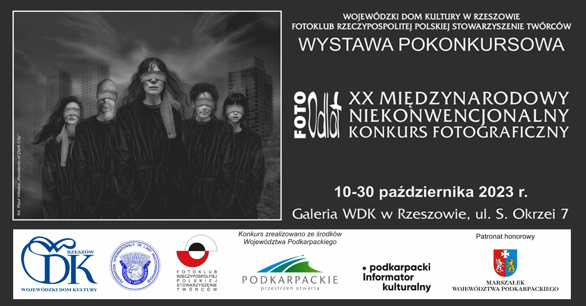 Wystawa XX Międzynarodowego Niekonwencjonalnego Konkursu Fotograficznego "FOTO ODLOT" 2023 - wystawa Galerii WDK Rzeszów
