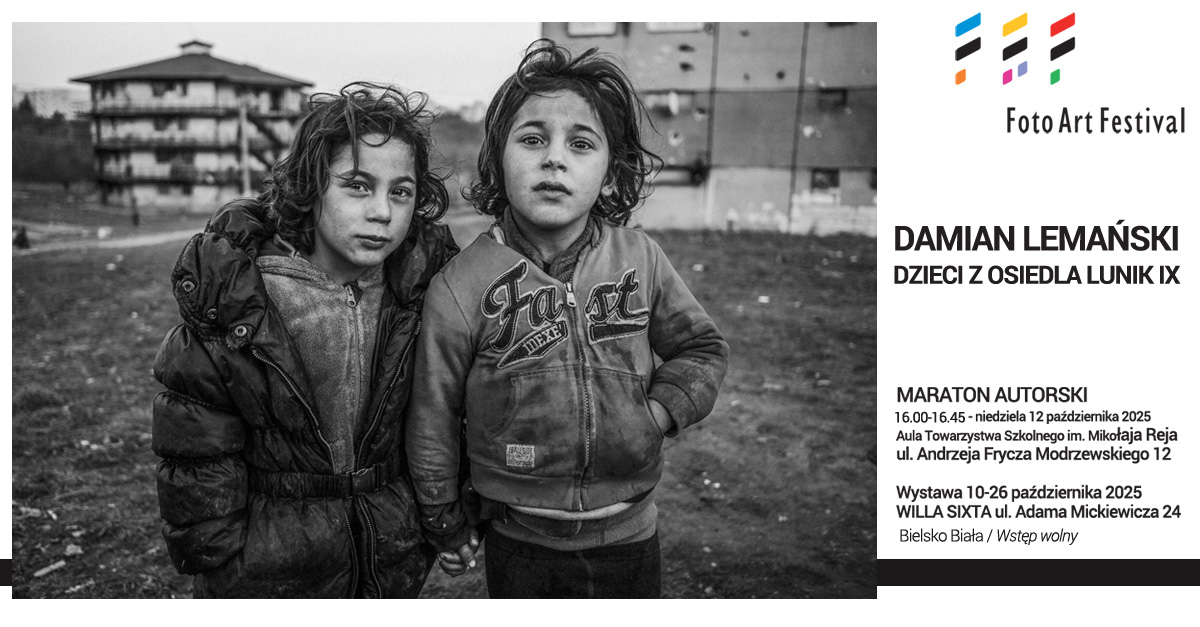 Damian Lemański - Dzieci z osiedla Lunik IX / Kids of Lunik IX - wystawa fotografii Willa Sixta Bielsko Biała
