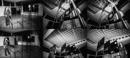 Anna Zaradny, For you, Karlheinz, instalacja, druk na szkle metal, 2016, zdjęcie G. Mart