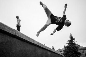 Złoty medal FRP – Artur Wysocki, Polska, Parkour po ukraińsku