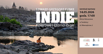 Edward Grzegorz Funke - Indie. Kolorowe i czarno-białe - wystawa fotografii wieża Ratuszowa Świdnica