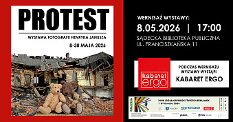 Henryk Janusz - Protest - wystawa fotografii Biblioteka Główna Nowy Sącz